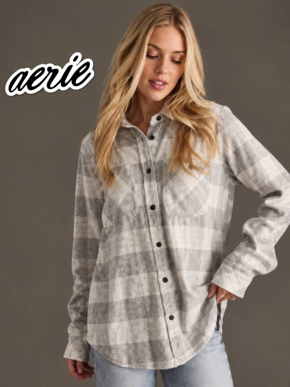 erie Anytime Fave Flannel Shirt aka Aerie LumberJane Flannel